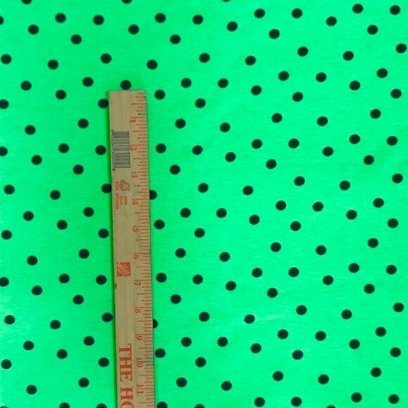 Quilting Fabric Christmas Neon Green Polka Dot NEW - Picture 3 of 3